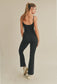 Black Flare Leg Jumpsuit