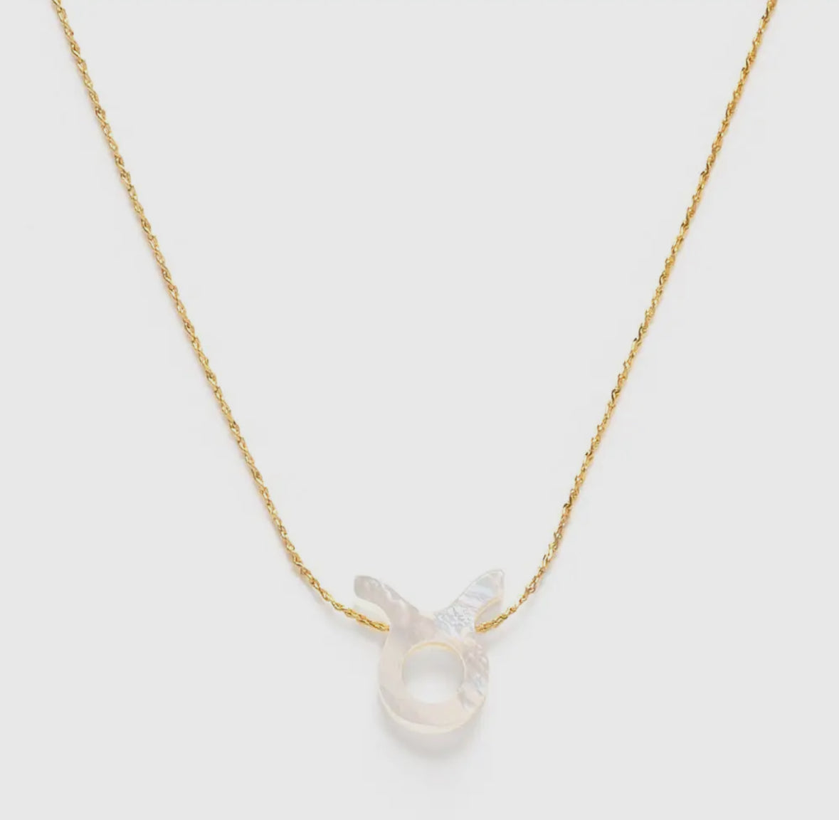 Taurus Mother of Pearl Necklace