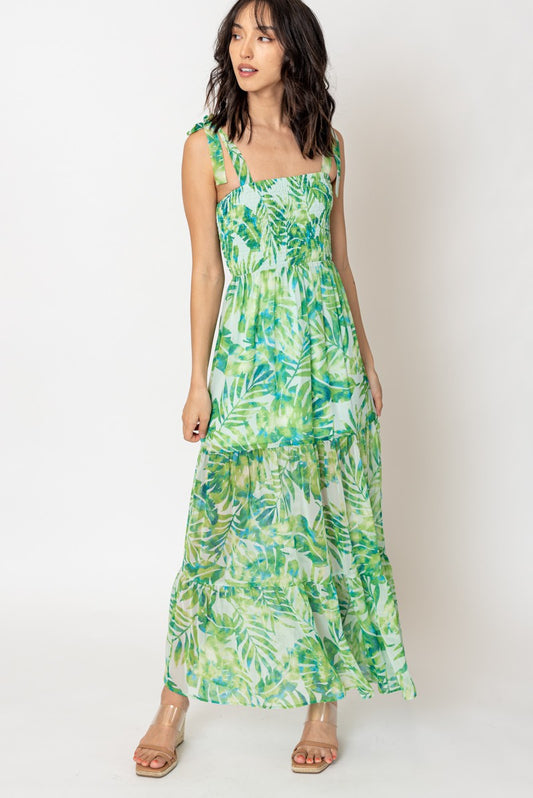 Carmen Smocked Maxi Dress