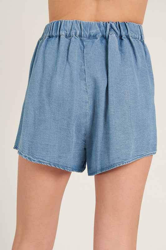 Georgia Denim Tencel Shorts