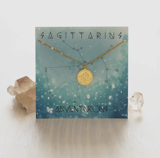 Sagittarius Medallion Necklace