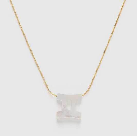 Gemini Mother of Pearl Necklace