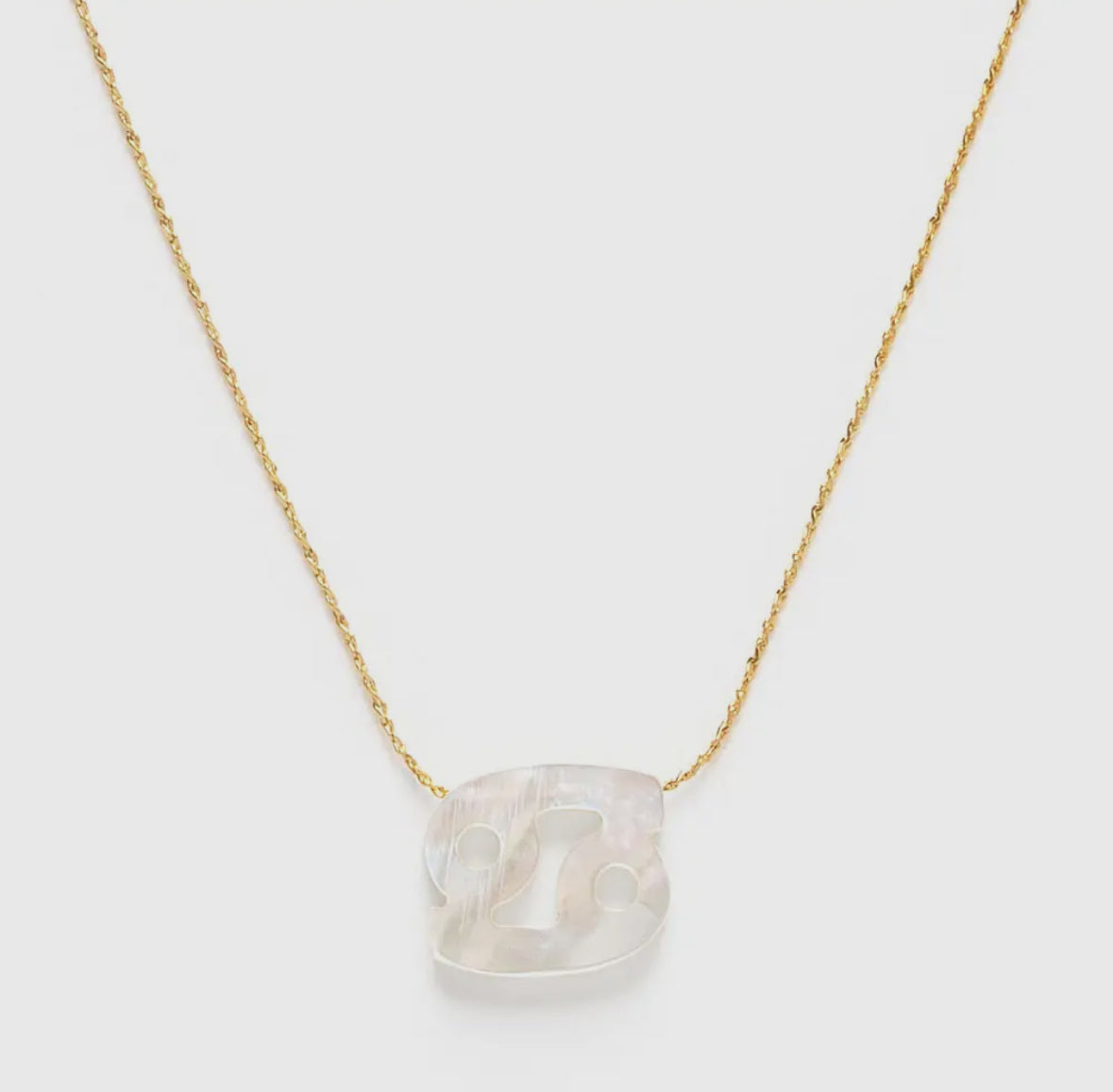 Cancer Mother of Pearl Necklace