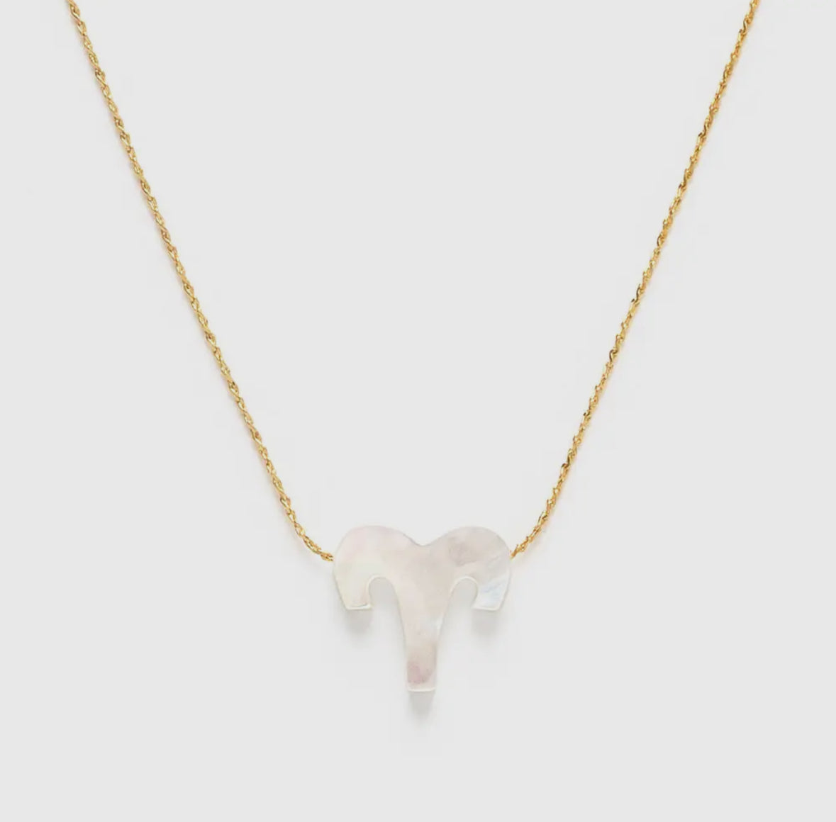 Aries Mother of Pearl Necklace