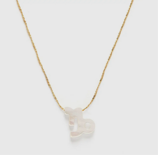 Capricorn Mother of Pearl Necklace