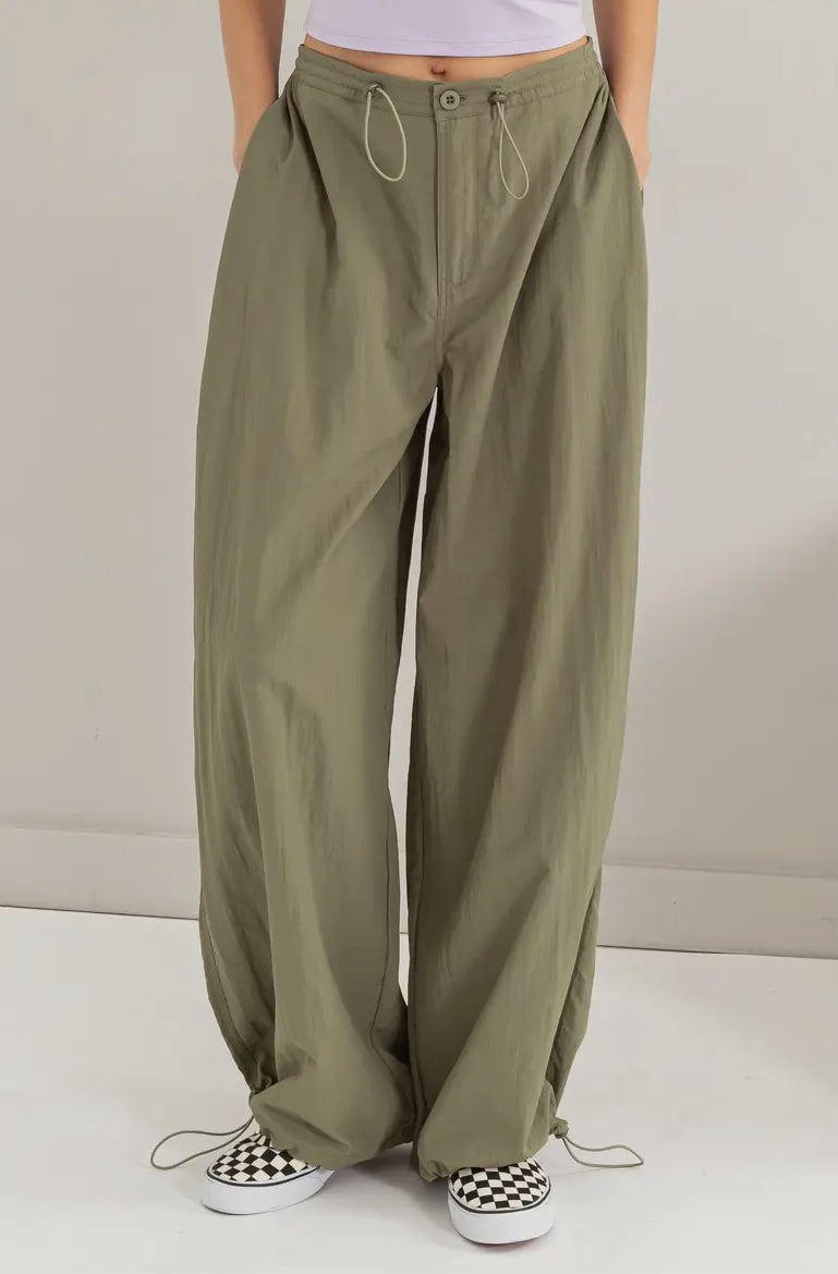 Moss High Rise Parachute Pants