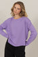 Dani Wide Long Sleeve Tee in Lavender