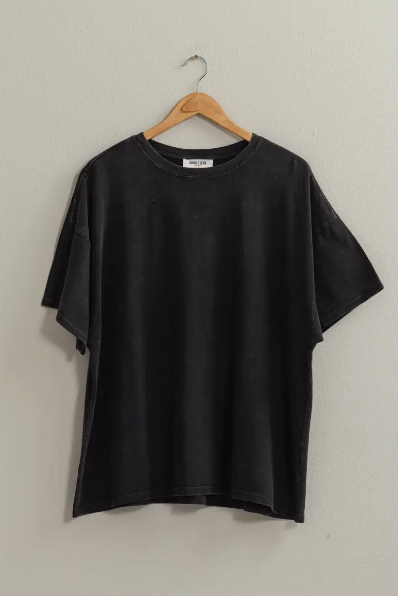 Dakota Oversized Tee in Black