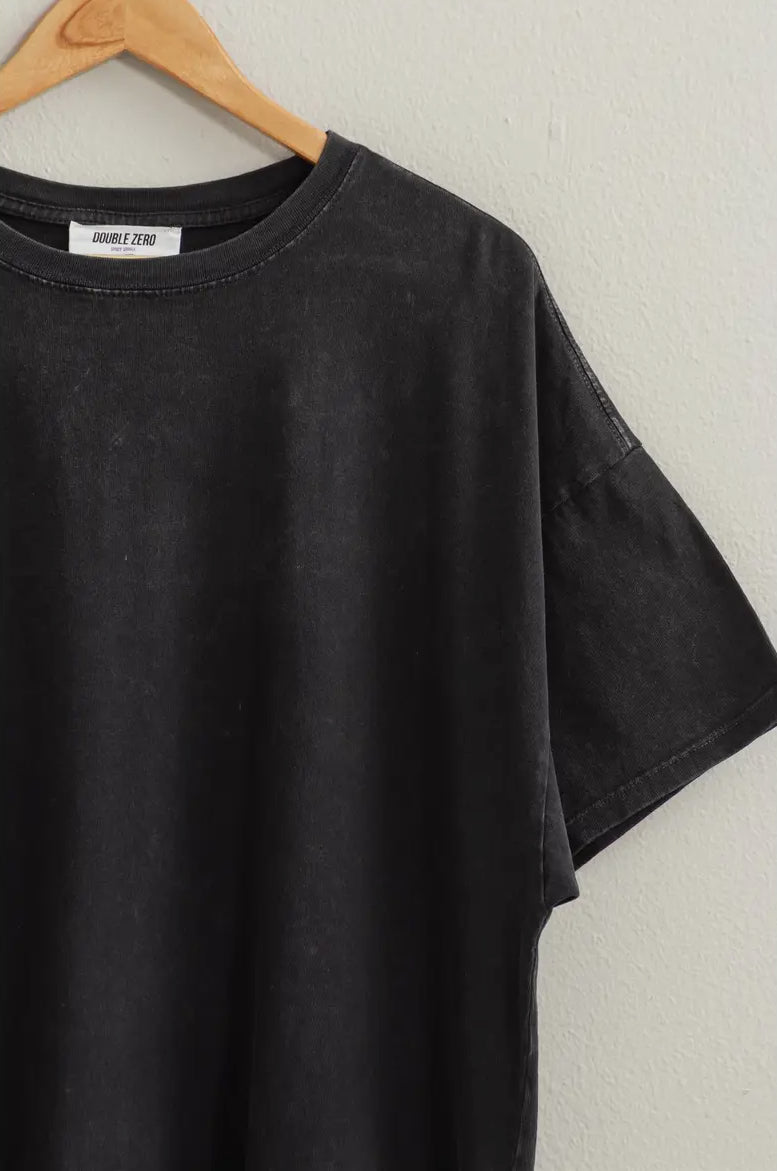 Dakota Oversized Tee in Black