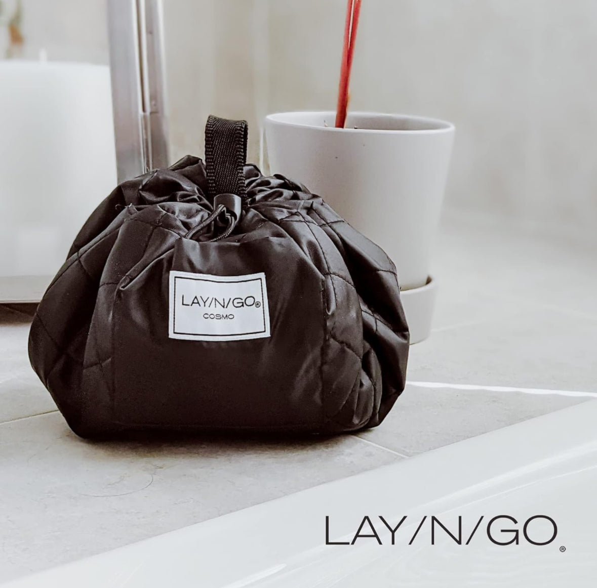 Lay-n-Go Cosmo Makeup Bag (Black)