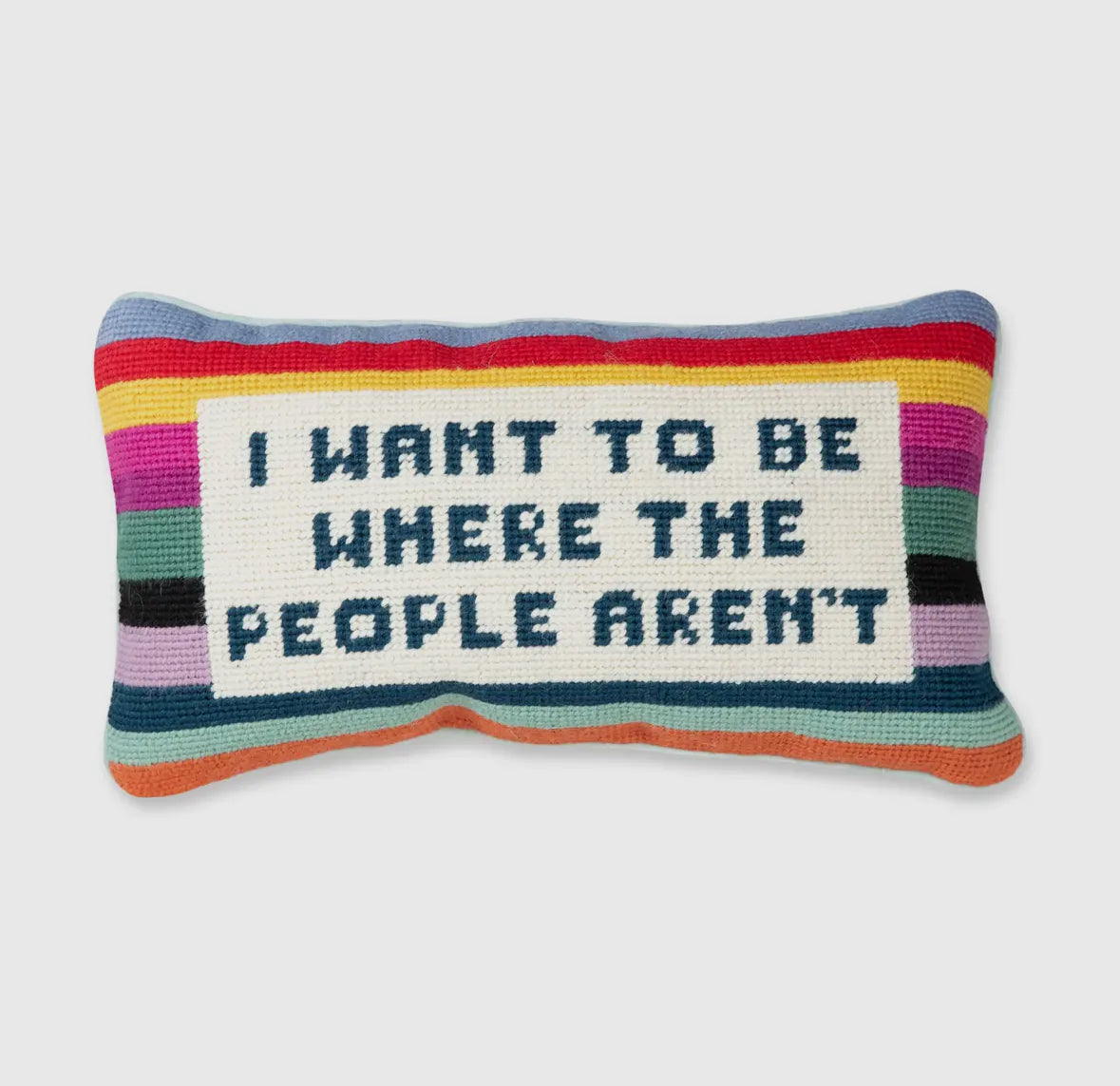 Anti-Social Club Needlepoint Pillow