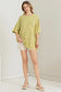 Dez Oversized Tee in Pale Olive