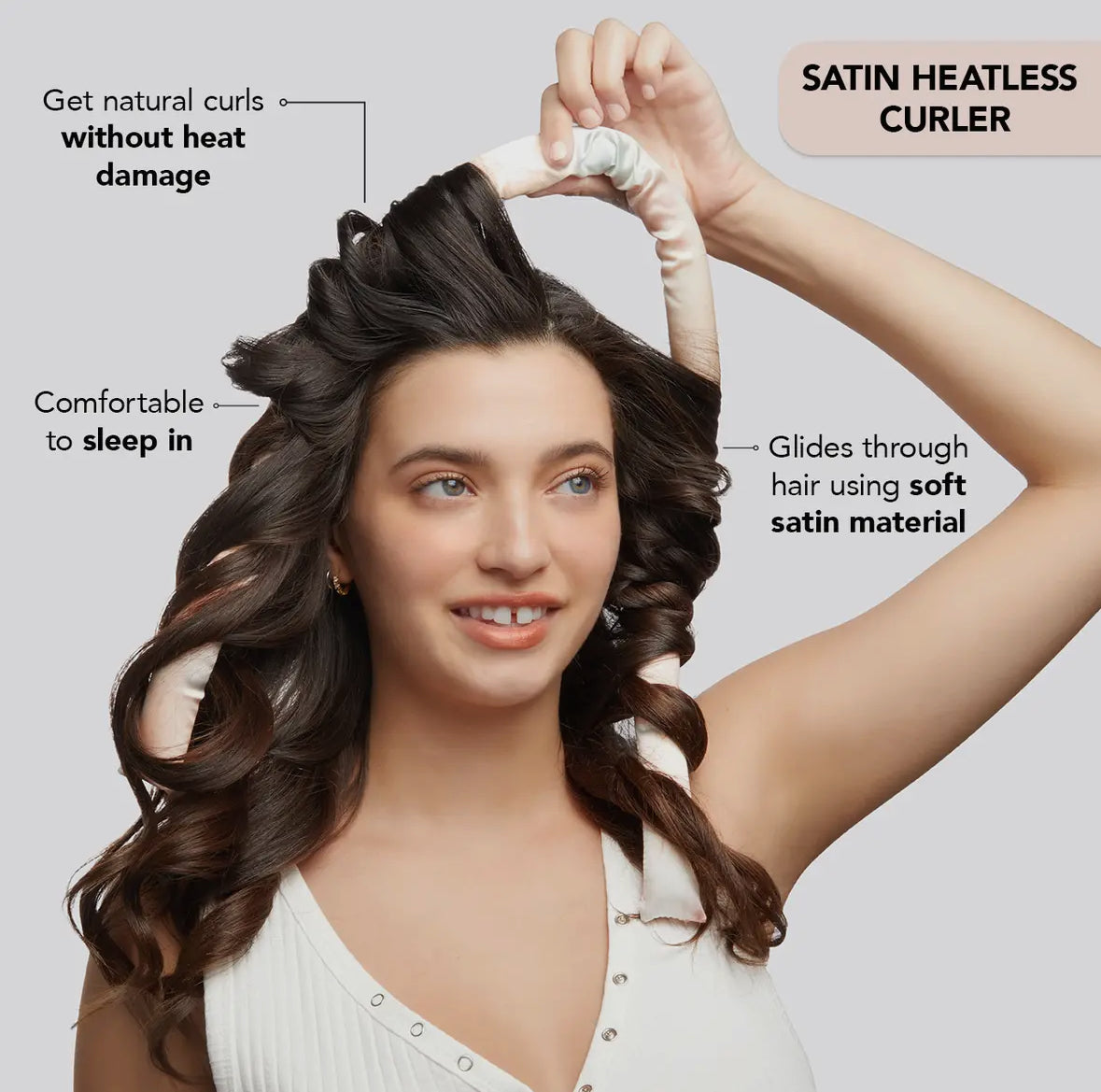 Satin Heatless Curling Set