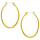 Gold Oval Hoop Earrings