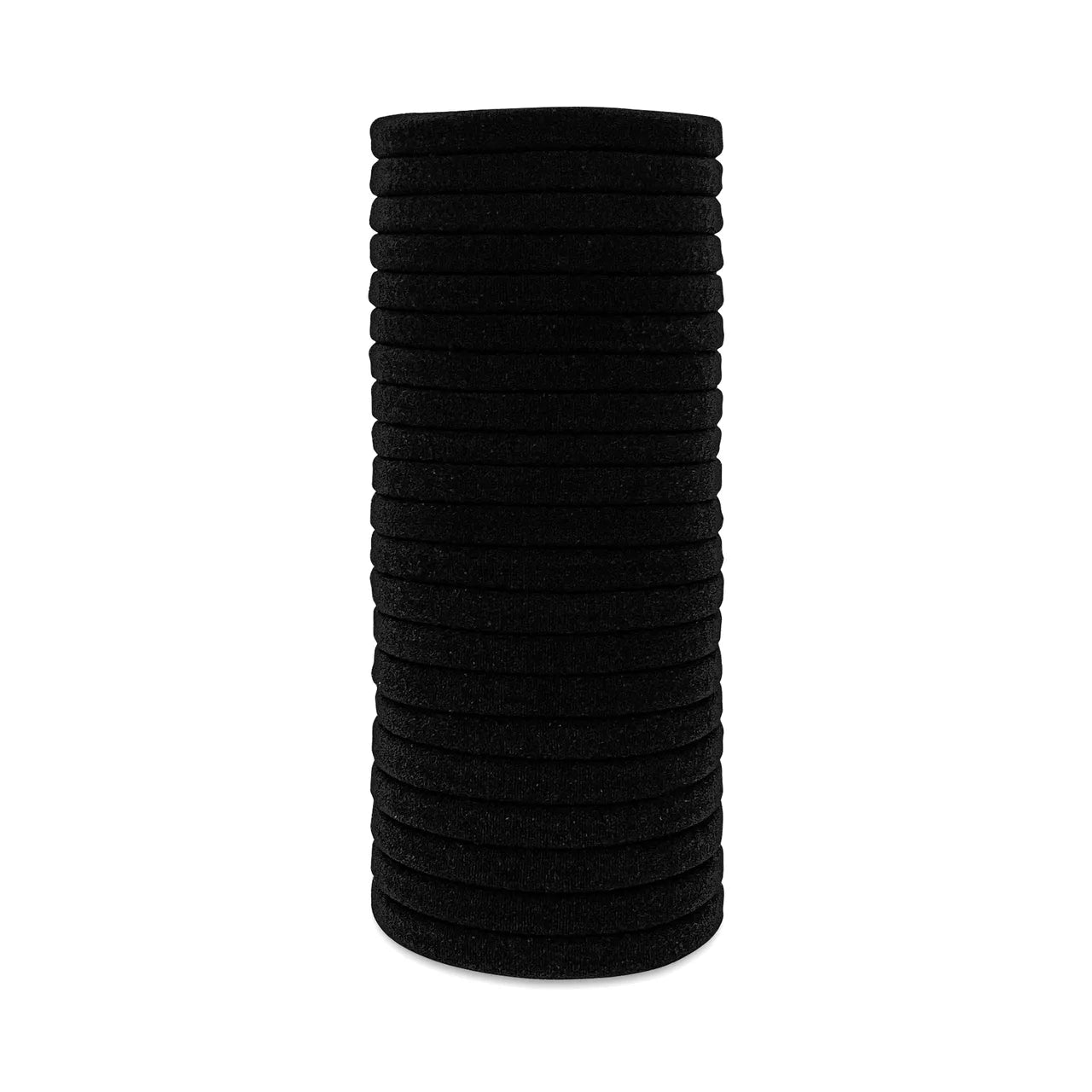 Elastic Hair Ties 20 Pack - Black